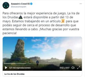 Comunicado oficial de Ubisoft