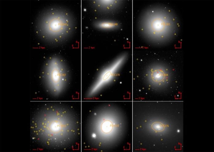 Galaxias enanas ultracompactas y galaxias compactas alrededor de las galaxias más brillantes del Cúmulo de Fornax