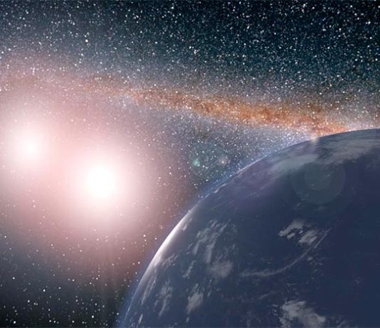 Identifican cinco sistemas de estrellas dobles con zona habitable Planeta en un sistema de estrellas dobles con zona habitable