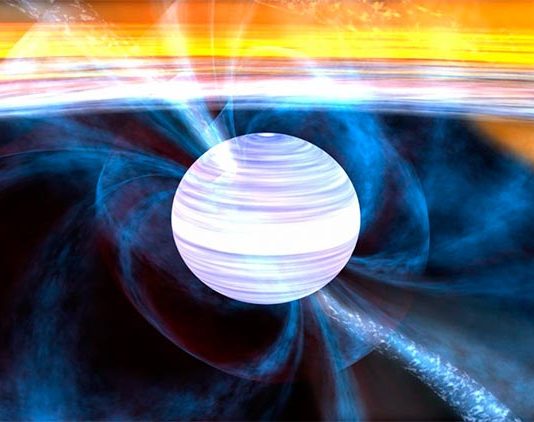 Radioastrónomos descubren 8 nuevos púlsares de milisegundos Representación artística de un púlsar de milisegundos con su disco de acreción