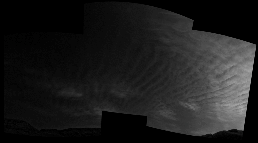 Nubes en Marte captadas por el Curiosity