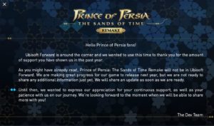 Prince of persia remake retraso 2022