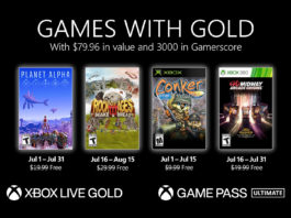 Xbox anuncia los Games with Gold del mes de julio con títulos para todos los gustos