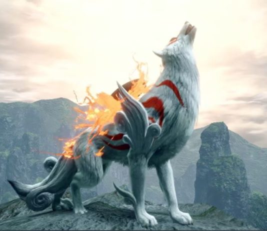 La loba blanca de Okami visitará próximamente el universo de Monster Hunter Rise