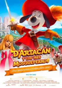 Póster de D’Artacán y los tres Mosqueperros