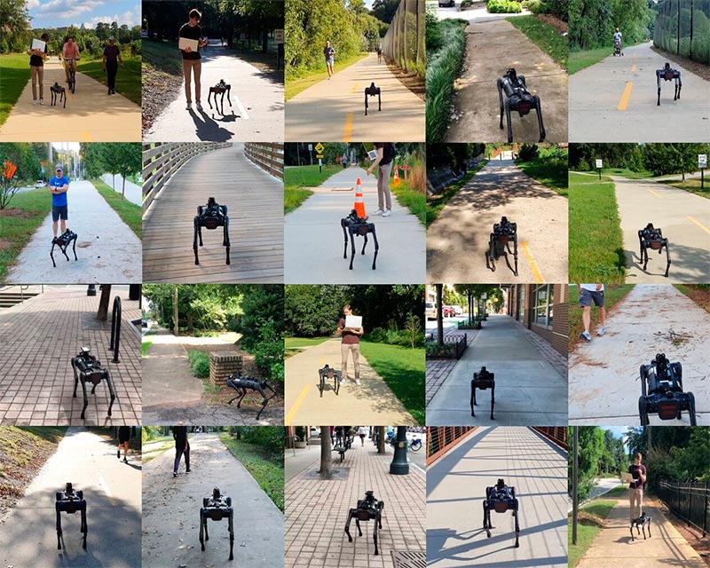 Robot que navega de forma autónoma por varias aceras del mundo real al aire libre