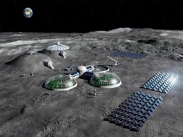 Bases lunares: Consiguen soporte vital preparado a partir de suelo lunar simulado Impresión artística de cómo deberían ser las futuras bases lunares