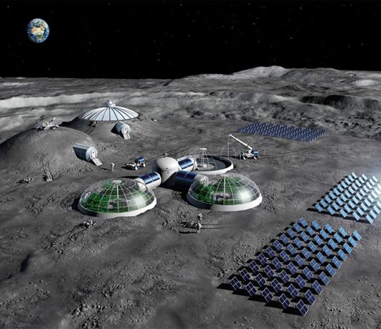 Bases lunares: Consiguen soporte vital preparado a partir de suelo lunar simulado Impresión artística de cómo deberían ser las futuras bases lunares