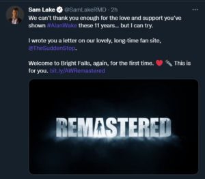 Alan Wake Remastered