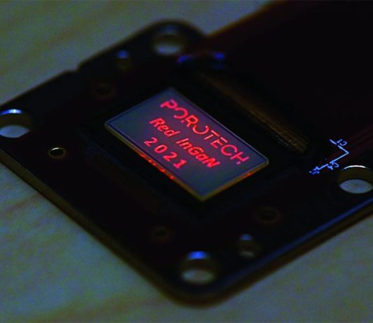 Tecnología: Porotech anuncia una revolución en las gafas de realidad aumentada Gafas de realidad aumentada: micropantalla basada en nitruro de galio indio rojo nativo