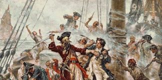 Piratas. Una historia desde los vikingos hasta hoy, de Peter Lehr: Mirada larga, global y ajena a prejuicios étnicos Piratas: Barbanegra lucha contra el teniente Maynard en el apogeo de la Edad de Oro de la piratería