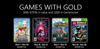 Xbox auncia los Games with Gold del mes de noviembre