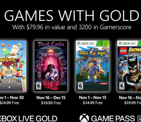 Xbox auncia los Games with Gold del mes de noviembre