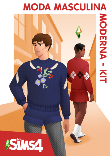 Los Sims 4 moda moderna masculina kit