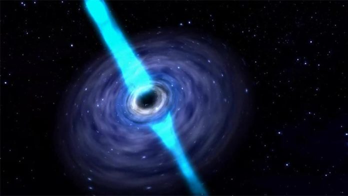 El material rico en neutrones se expulsa del disco de acreción, lo que permite el rápido proceso de captura de neutrones (proceso-r), y la síntesis de elementos pesados, como el oro