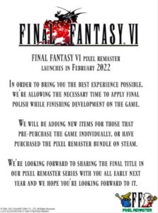 Final Fantasy VI Remastered