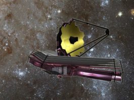 El telescopio James Webb llega a su destino final, a 1,5 millones de km de la Tierra Impresión artística de la NASA del Telescopio Espacial James Webb