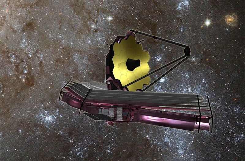 Impresión artística de la NASA del Telescopio Espacial James Webb