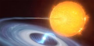 Astrónomos descubren las micronovas, un nuevo tipo de explosión estelar La impresión de este artista muestra un sistema de dos estrellas donde pueden ocurrir micronovas