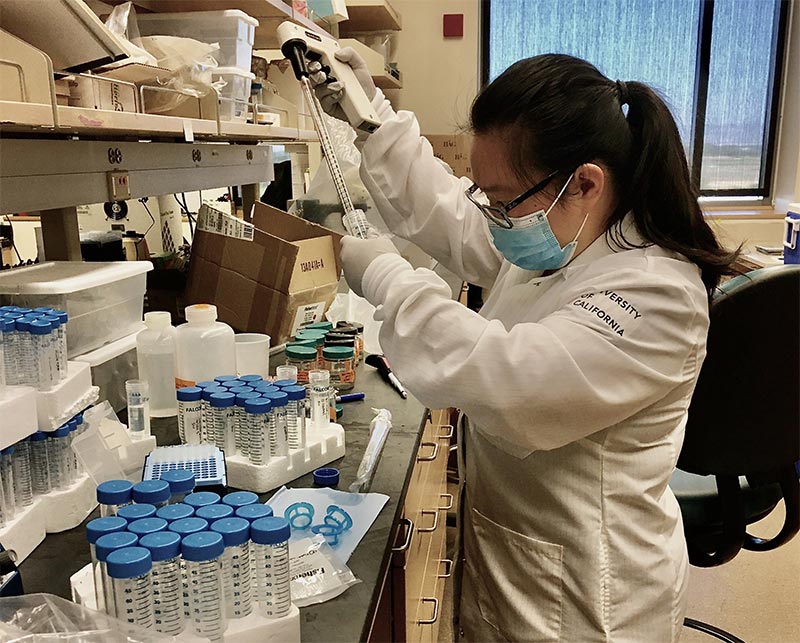 Emma Zhang, primera autora de un estudio que conecta microplásticos y patógenos en el océano Emma Zhang, primera autora de un estudio que conecta microplásticos y patógenos en el océano