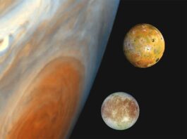 Científicos mapean residuos de dióxido de azufre en la luna helada Europa de Júpiter Los científicos del SwRI utilizaron el telescopio espacial Hubble para obtener imágenes de la superficie de la cuarta luna más grande de Júpiter, Europa