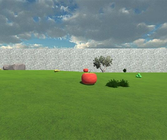 Los chimpancés pueden utilizar la realidad virtual para orientarse Chimpancés y realidad virtual. La aplicación APExplorer 3D. Ejemplo de un ensayo de exploración