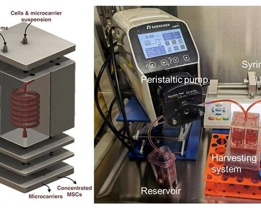 Sistema impreso en 3D para recolectar células madre de biorreactores más rápido y barato Sistema modular de microfluidos impresos en 3D para recolectar células madre