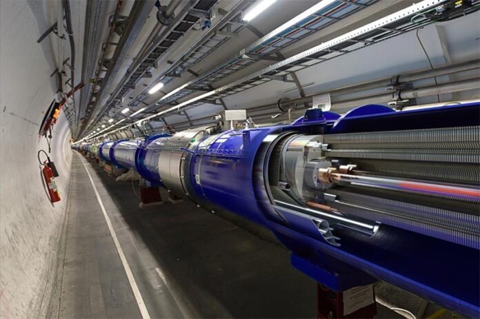 Corte 3D del dipolo del LHC
