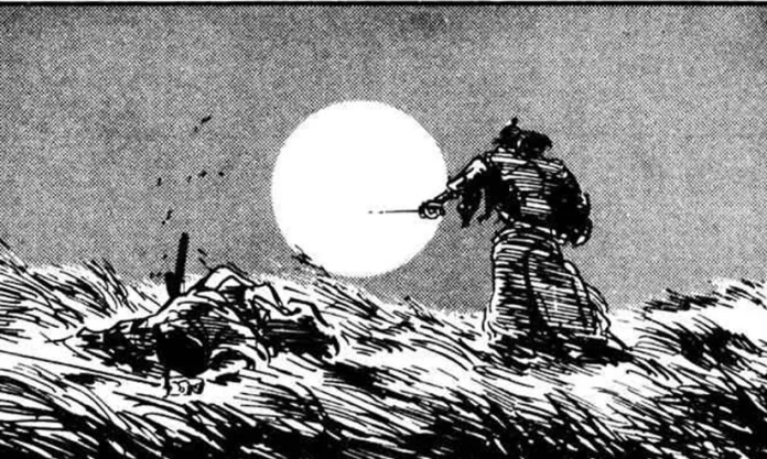 El lobo solitario y su cachorro