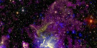 Descubren un resplandor gigante de emisión de radio que rodea un cúmulo de galaxias Imagen compuesta del cúmulo de galaxias Abell 2255