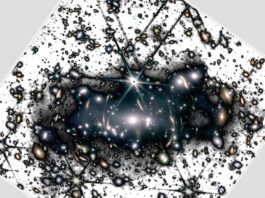 El telescopio James Webb produce una vista incomparable de la luz fantasmal en los cúmulos de galaxias La luz intracluster del cluster SMACS-J0723.3-7327 obtenida con la cámara NIRCAM a bordo del Telescopio Espacial James Webb