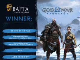God of War Ragnarök arrasa en los premios BAFTA God of War Ragnarok en los premios Bafta