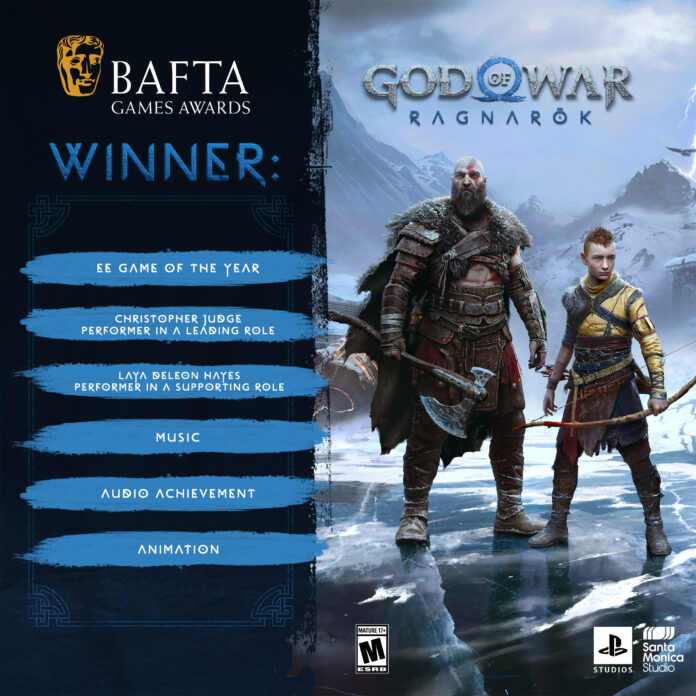 God of War Ragnarok en los premios Bafta
