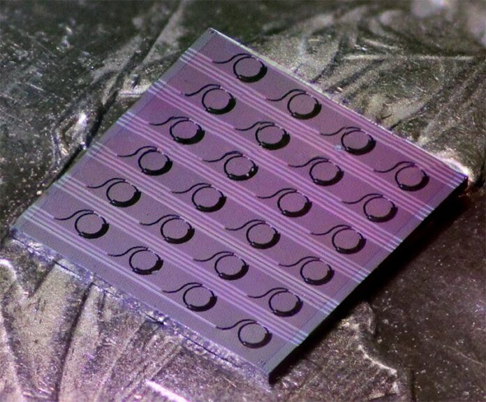 Un chip desarrollado en el estudio del láser