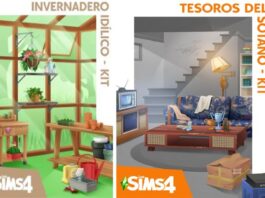 Kits Invernadero Idílico y Tesoros del Sótano – Análisis Sims 4 portada kits abril