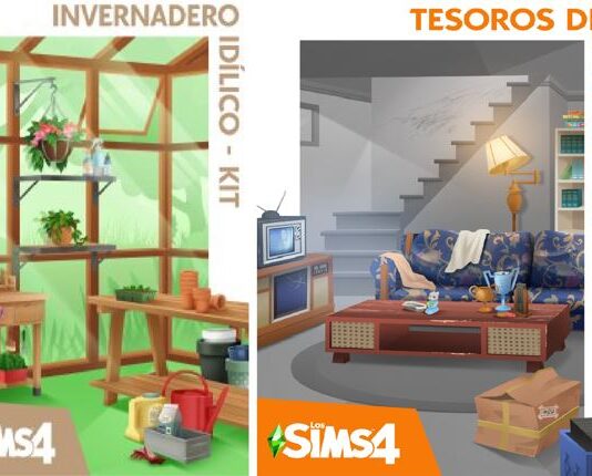 Los Sims 4 amplían su catálogo con los Kits Invernadero Idílico y Tesoros del Sótano Sims 4 portada kits abril