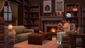 Sims 4 rincón de lectura