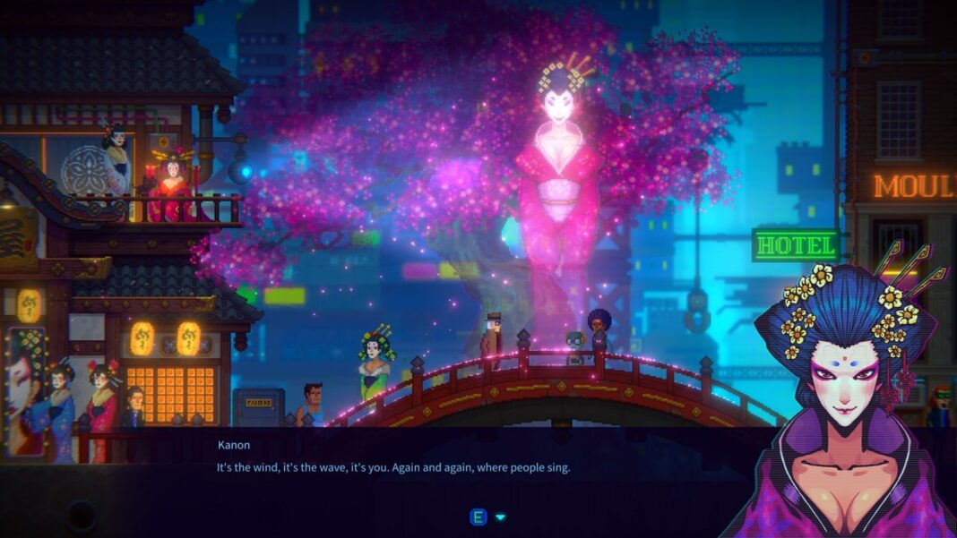 Tales of the neon sea - dialogo y luces de neon