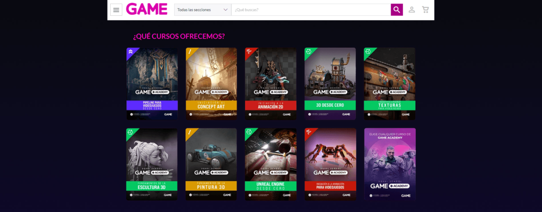 cursos de game academy