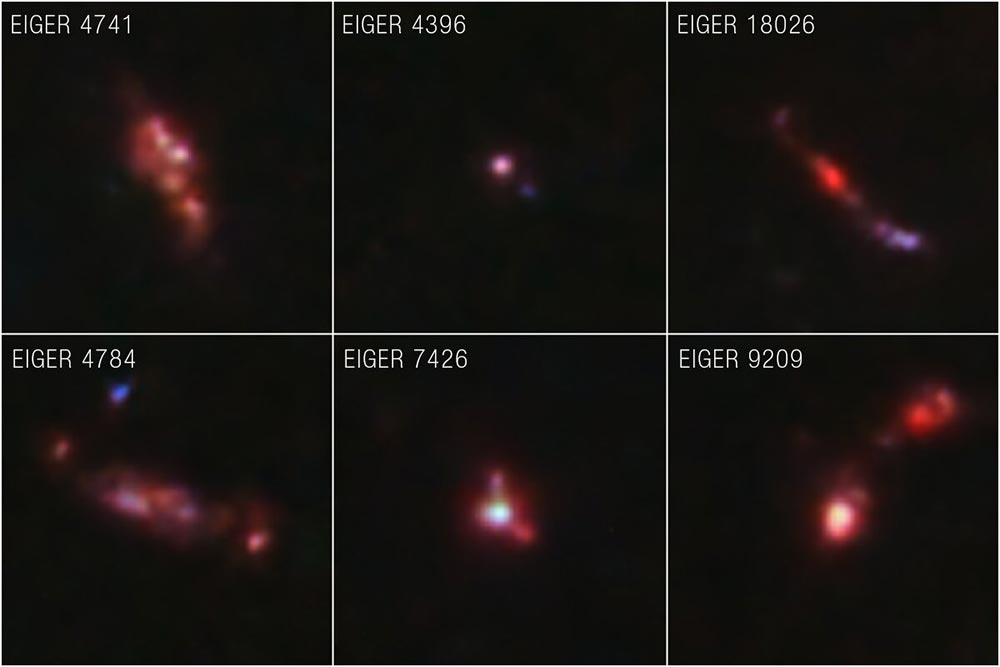 El telescopio espacial James Webb de la NASA ha devuelto imágenes extraordinariamente detalladas en el infrarrojo cercano de galaxias que existieron cuando el universo tenía solo 900 millones de años El telescopio espacial James Webb de la NASA ha devuelto imágenes extraordinariamente detalladas en el infrarrojo cercano de galaxias que existieron cuando el universo tenía solo 900 millones de años