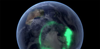 Los átomos de hierro del núcleo interno de la Tierra se mueven mucho más rápido de lo que se pensaba Los iones cargados que interactúan con el campo magnético de la Tierra a menudo crean auroras cerca de los polos del planeta