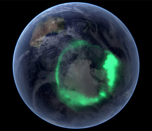 Los átomos de hierro del núcleo interno de la Tierra se mueven mucho más rápido de lo que se pensaba Los iones cargados que interactúan con el campo magnético de la Tierra a menudo crean auroras cerca de los polos del planeta