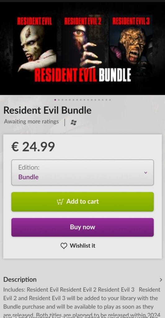 La trilogía clásica de Resident Evil llega a PC
