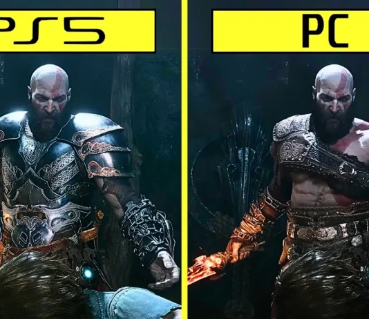 Diferencia de PS5 a PC en God of War Ragnarök Diferencia de PS5 a PC en God of War Ragnarök