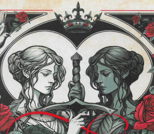 «Larga vida al mal»: una dama puede ser todo lo sanguinaria que quiera Fragmento de la portada de "Larga vida al mal", de Sarah Rees Brennan, ilustrada por Siobhan Hooper.