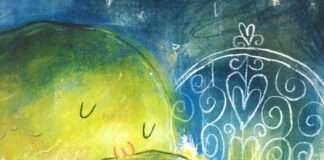 «Buenas noches, asquerosa cosa viscosa»: ¿quién dice que los monstruos dan miedo? Página de "Buenas noches, asquerosa cosa viscosa" de Huw Aaron, publicada por Beascoa.