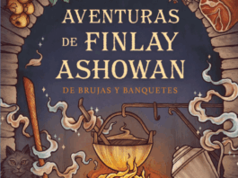 «Las aventuras de Finlay Ashowan: De brujas y banquetes», fantasía acogedora y comida de estrella Michelín Portada de "Las aventuras de Finlay Ashowan: de brujas y banquetes" de , Delemhach.