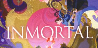 «Inmortal»: el viaje de la heroína por las medias verdades del destino Fragmento de portada de "Inmortal" de Sue Lynn Tan, ilustrada por Kuri Huang.