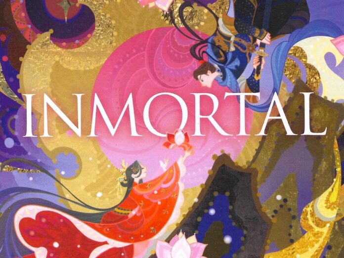 Fragmento de portada de "Inmortal" de Sue Lynn Tan, ilustrada por Kuri Huang.
