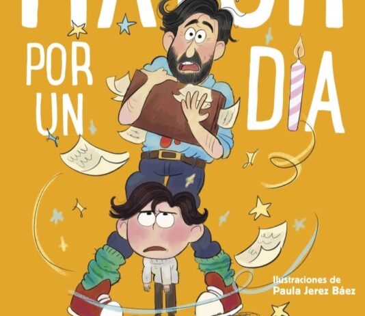 «Mayor por un día»: un intercambio de empatía y respeto para una familia sana Fragmento de portada de "Mayor por un día" de Javier de Haro, ilustrada por la artista Paula Pérez Báez.